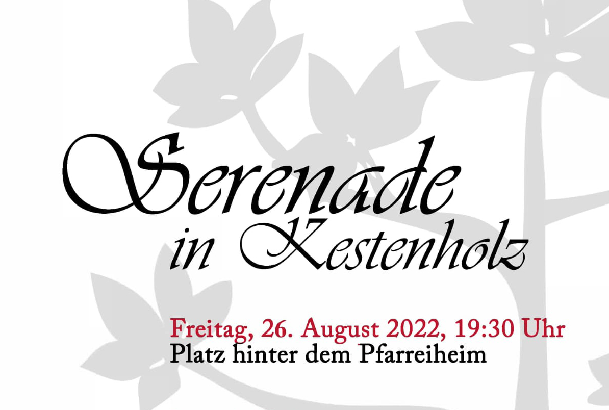 Wir singen wieder an der Serenade in Kestenholz